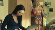 Видео и фото Анна Хилькевич в нижнем белье в сериале "Универ. Новая общага"