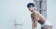 Видео и фото голая Рианна на фотосессии для журнала "Vogue"